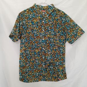 Lost At Sea Men's Short Sleeve Surfer Beach Hawaiian Button Up Shirt Sz L